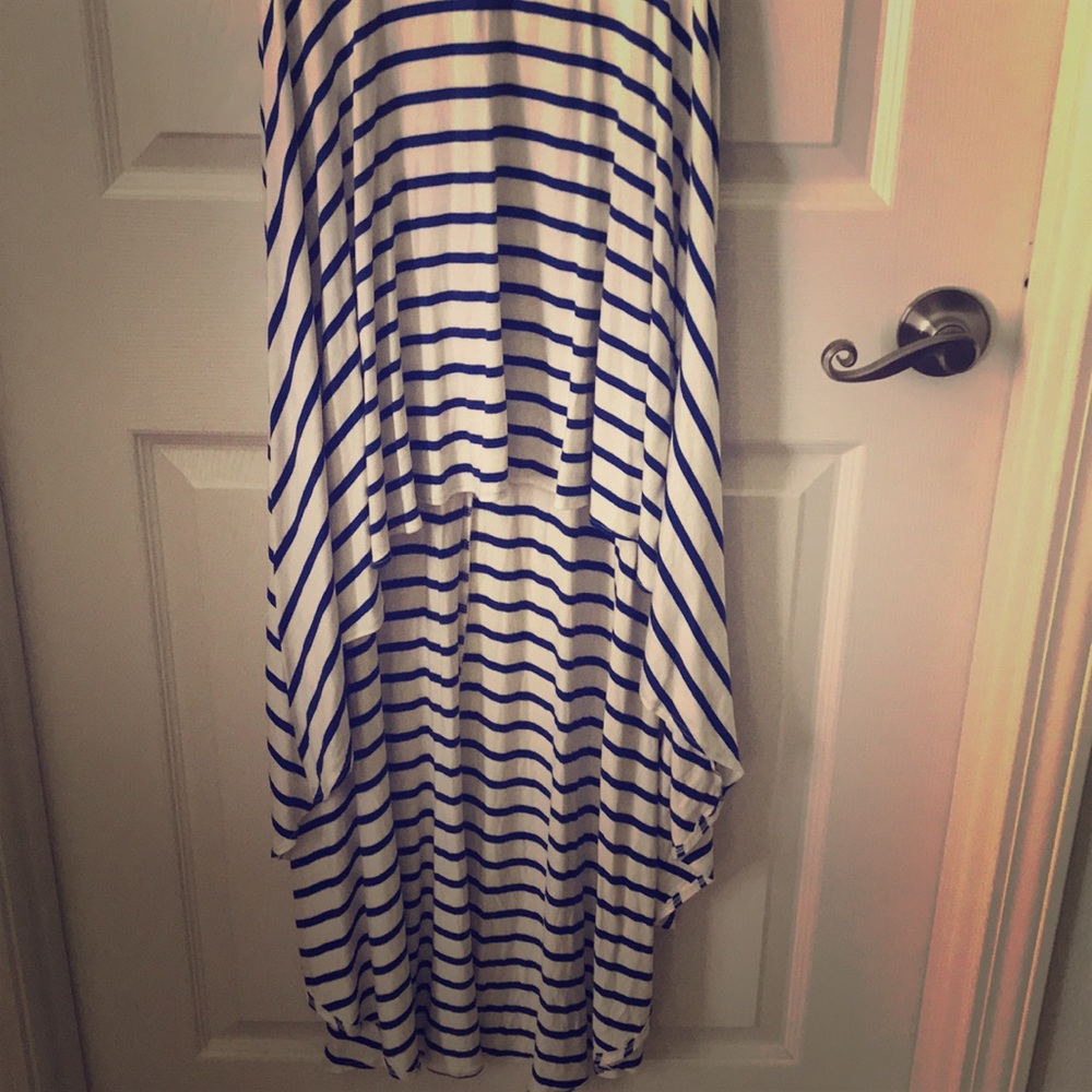 Strapless stripe dress